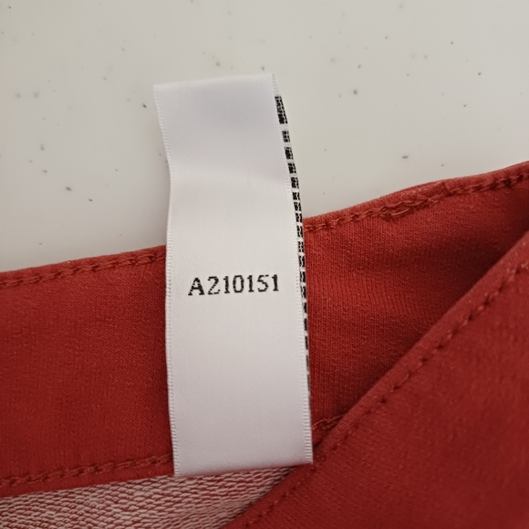 NWT Quacker Factory Jeans Bootcut Dream Jeannes Spice Red Size 14 A210151 - Picture 7 of 8